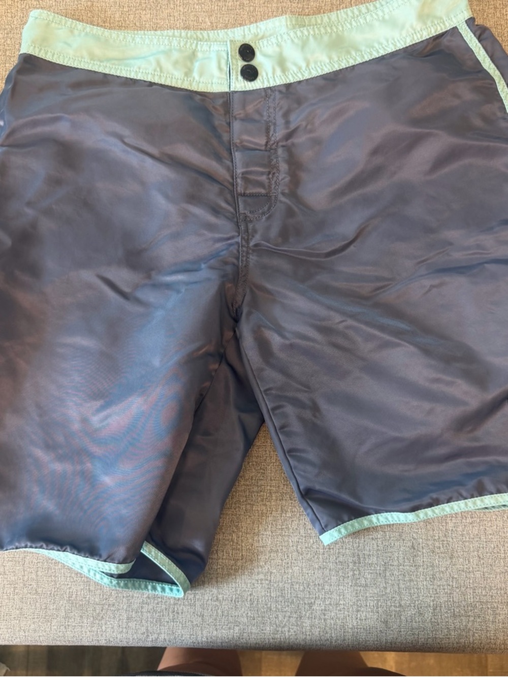 Vineyard Vines Navy Board Shorts with Mint Trim